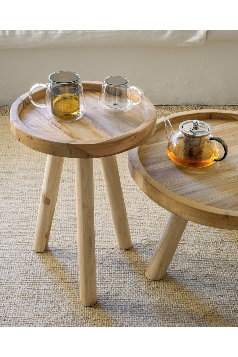 Round Tripod Side Table | La Forma Glenda | Woodfurniture.com