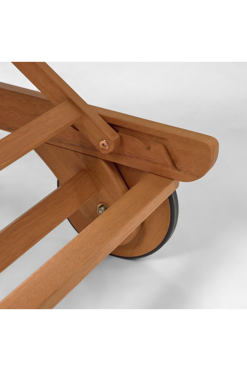 Solid Eucalyptus Wood Sun Lounger | La Forma Beila | Woodfurniture.com