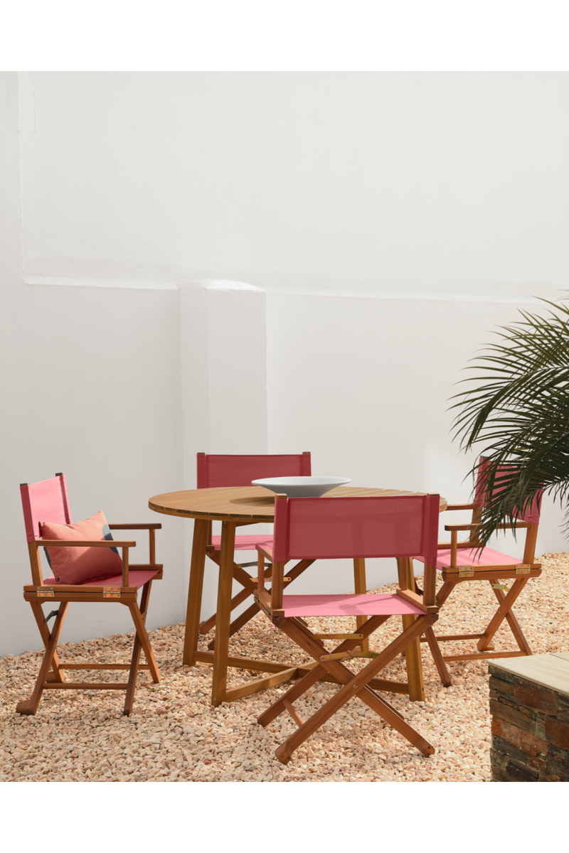 Acacia Terracotta Outdoor Folding Garden Chair | La Forma Dalisa | Woodfurniture.com