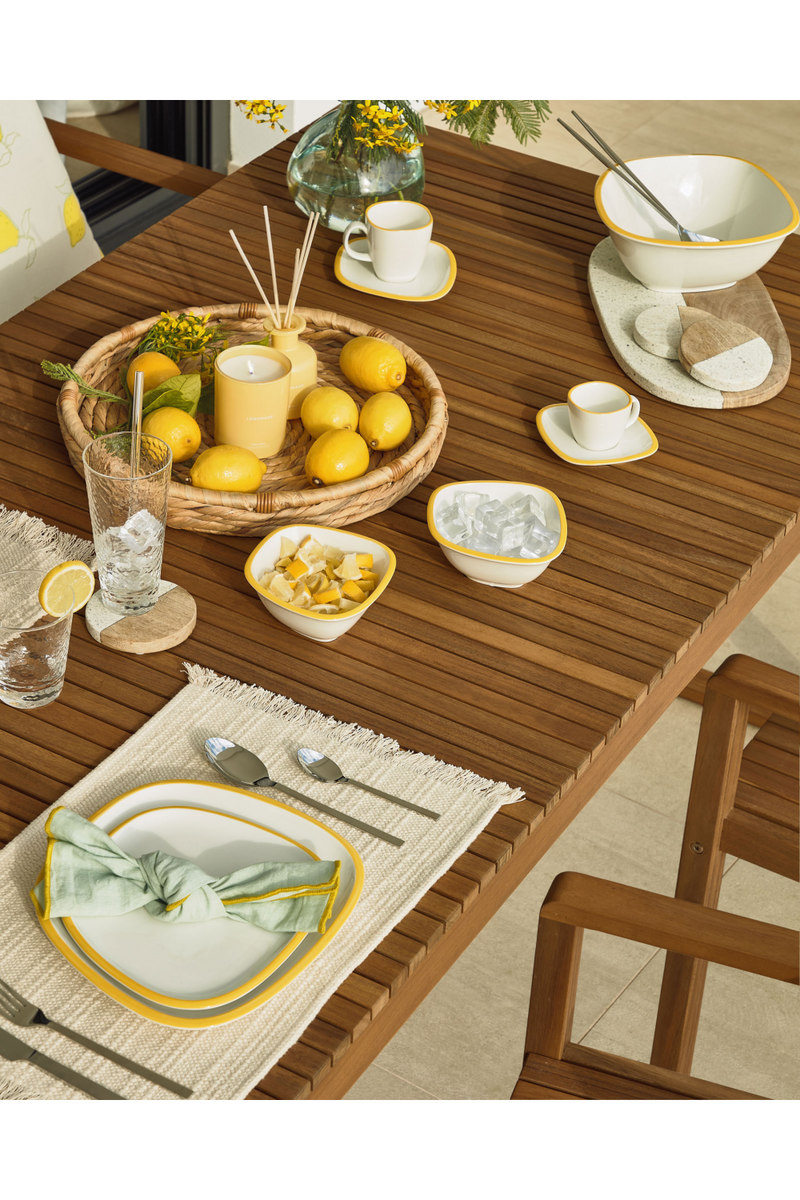 Solid Acacia Garden Table | La Forma Emili | Woodfurniture.com