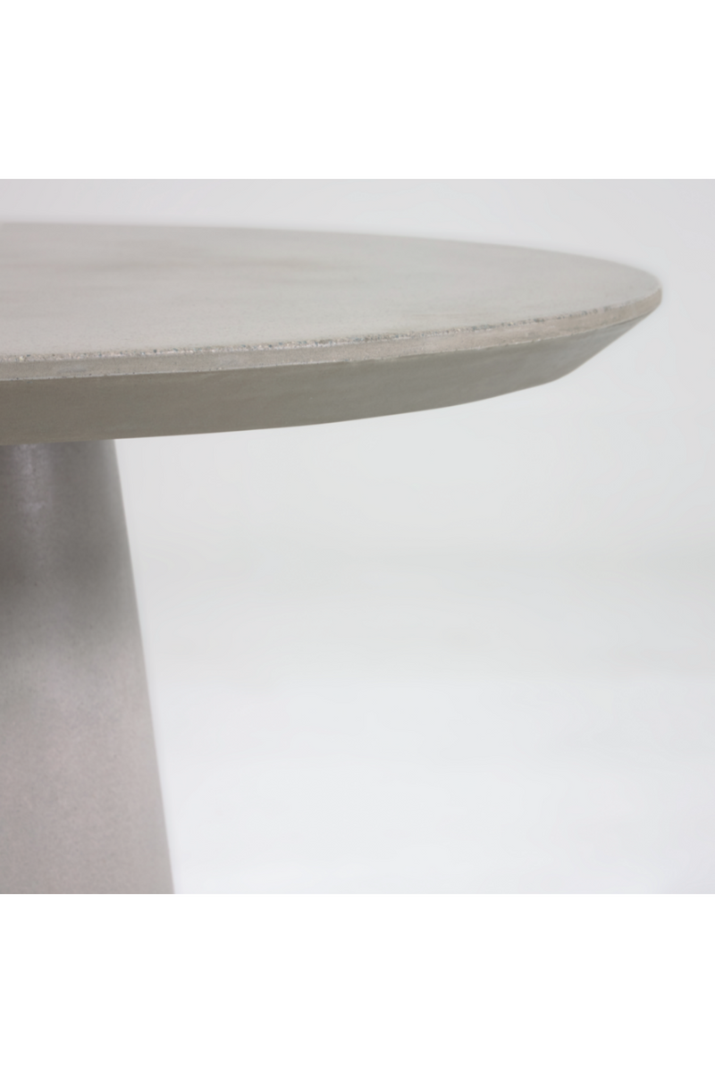 Round Cement Pedestal Outdoor Table S | La Forma Itai | Woodfurniture.com