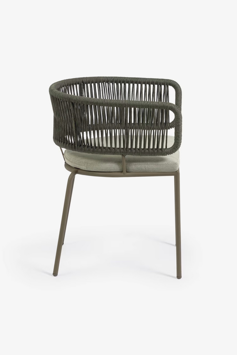 Terracotta Rope and Steel Outdoor Chairs (4) | La Forma Nadin | Woodfurniture.com