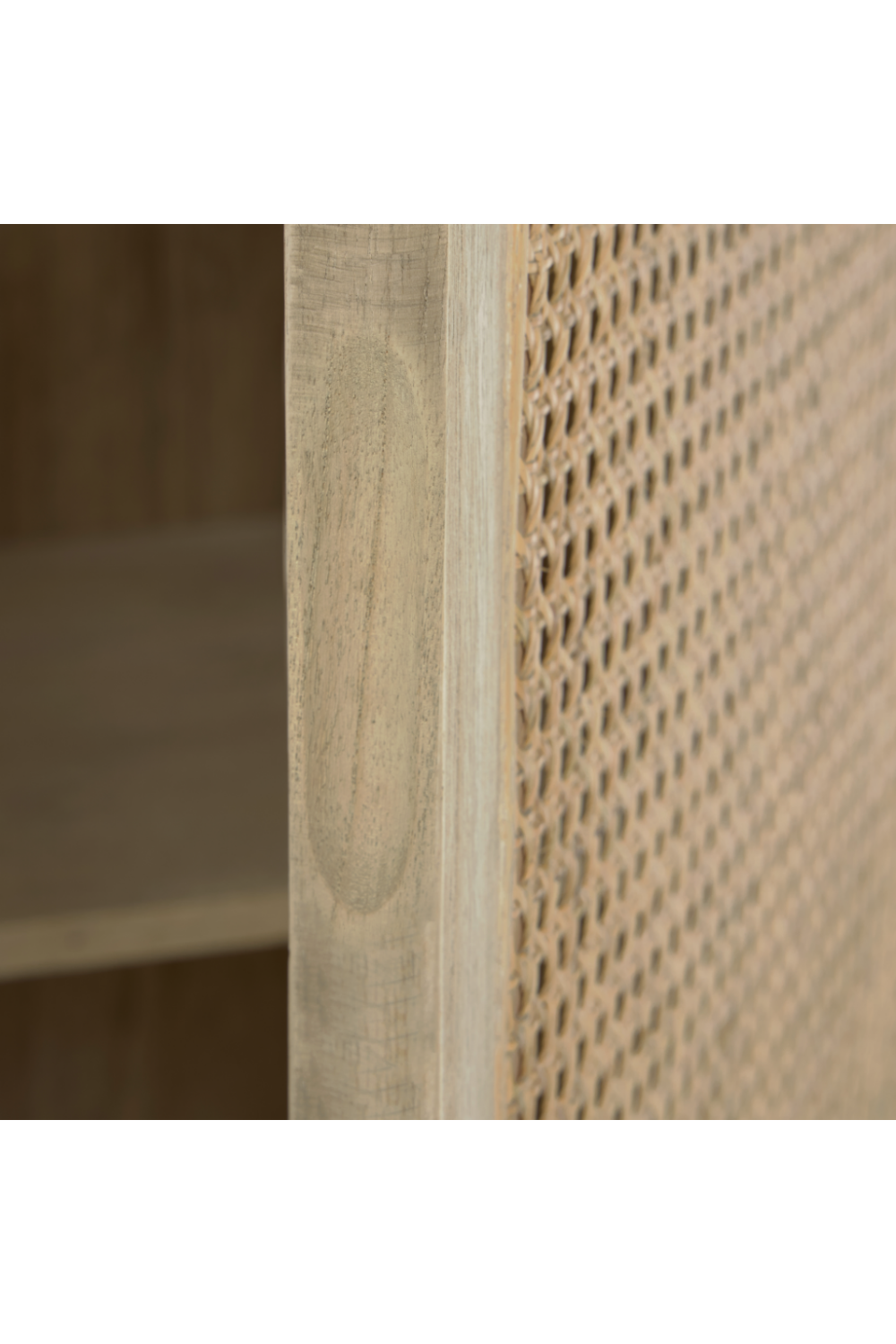 Mindi Wood & Rattan Wardrobe Cabinet | La Forma Rexit | Woodfurniture.com