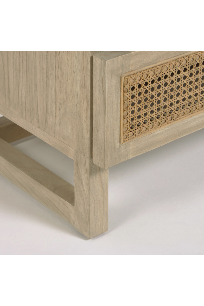 Wood & Rattan 5-Drawer Chest | La Forma Rexit | Woodfurniture.com