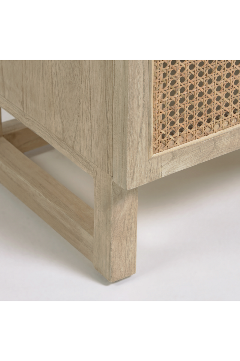 Wood & Rattan Nightstand | La Forma Rexit | Woodfurniture.com