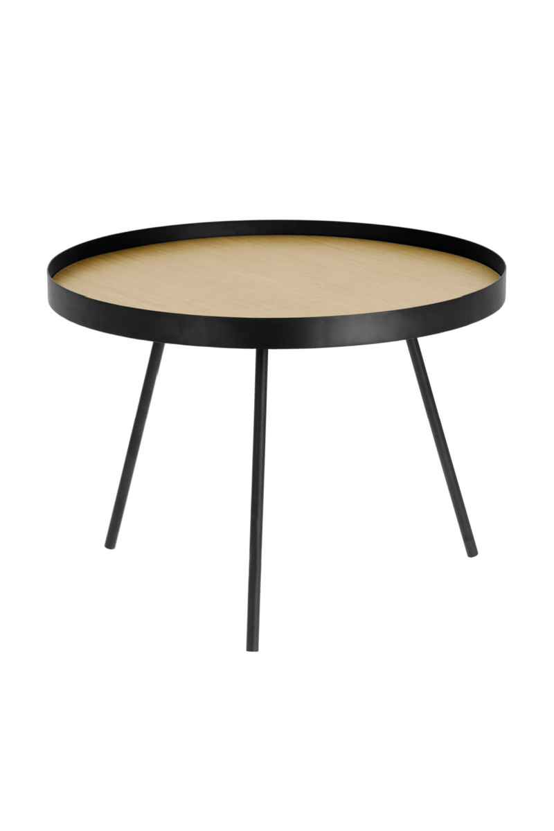 Black Metal Round Side Table | La Forma Nenet | Woodfurniture.com