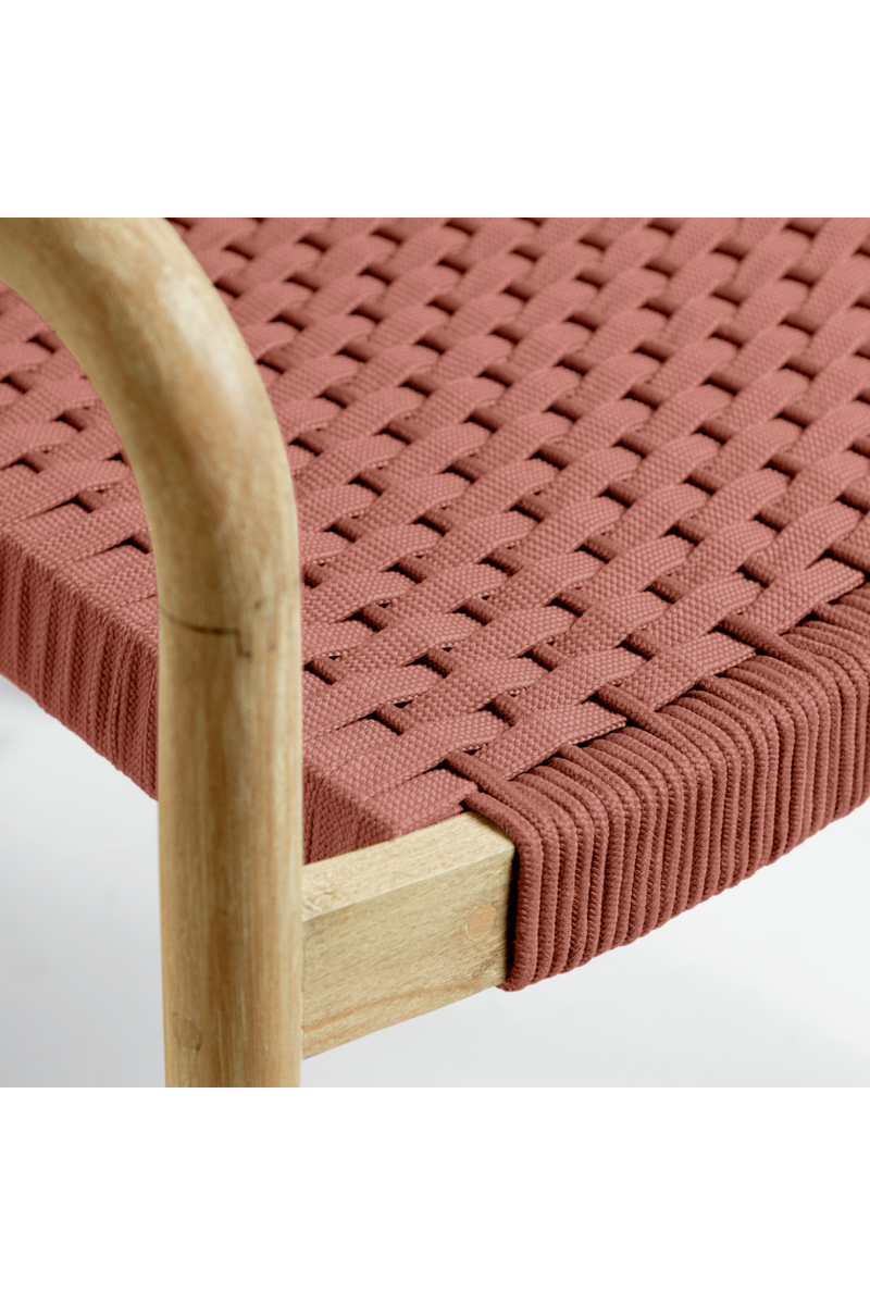 Woven Terracotta Cord Outdoor Chairs (4) | La Forma Sheryl | Woodfurniture.com