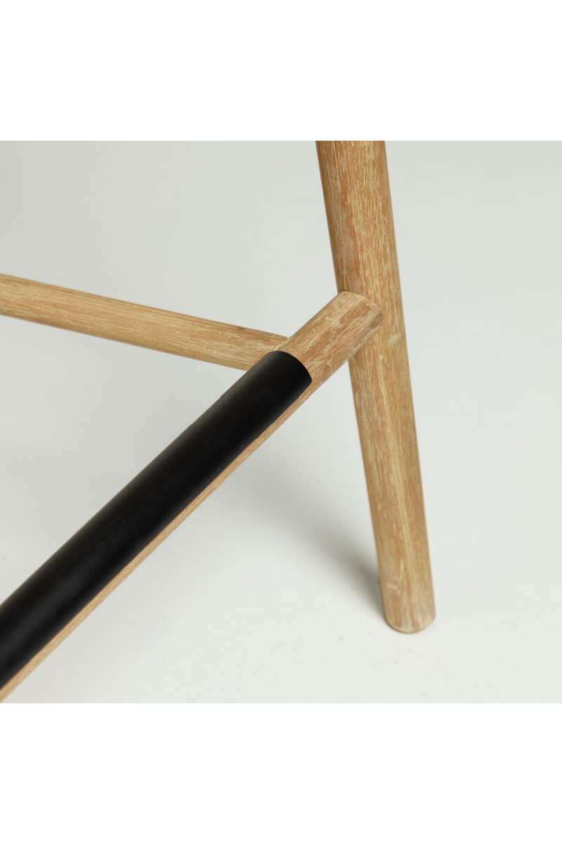 Beige Cord Bar Stools (2) | La Forma Sheryl | Woodfurniture.com