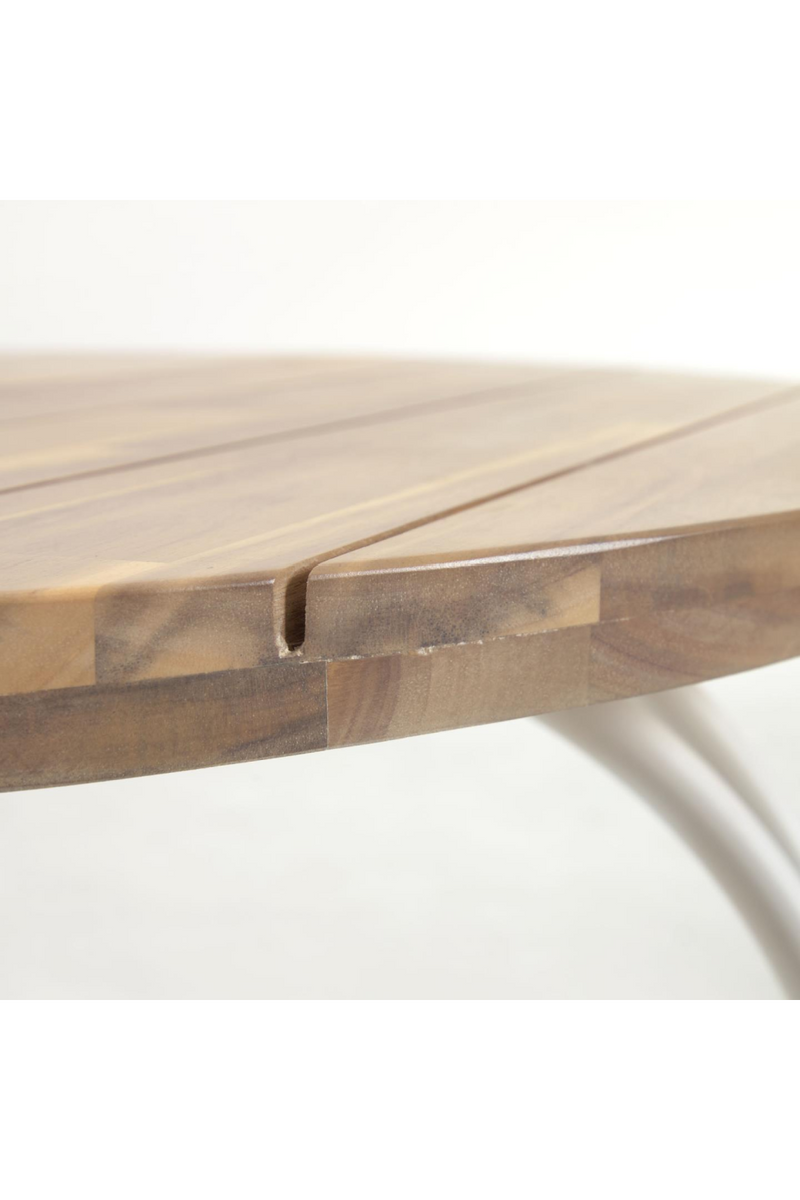 Round Acacia Outdoor Table | La Forma Cailin | Woodfurniture.com