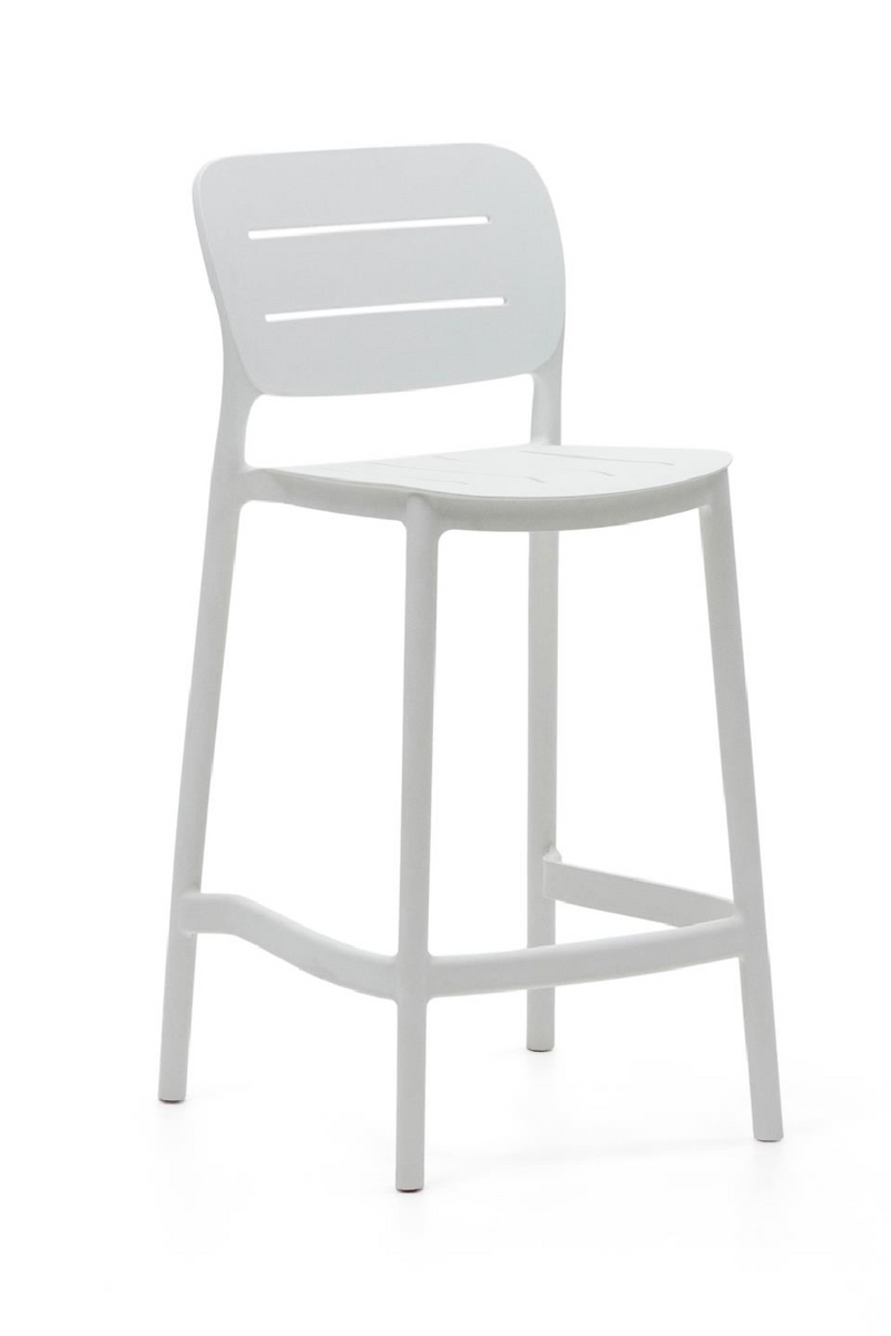 Molded Outdoor Stool (4) | La Forma Morella | Woodfurniture.com