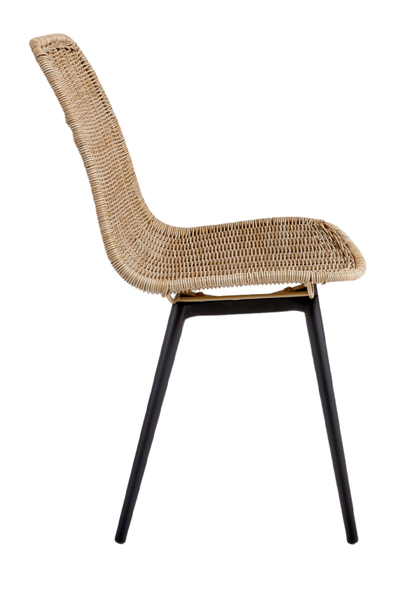 Minimalist Rattan Outdoor Chairs (4) | La Forma Equal | Oroatrade.com