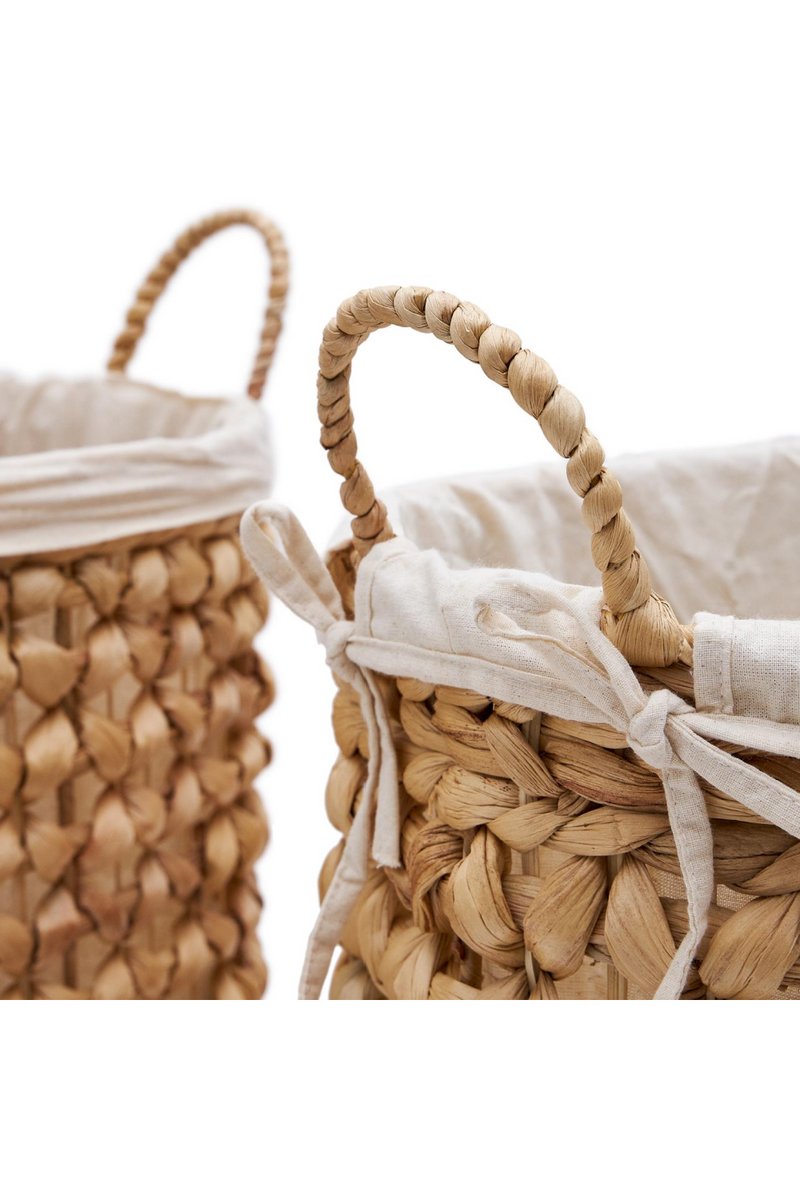 Natural Fiber Clothes Baskets (2) | La Forma Tressa | Woodfurniture.com