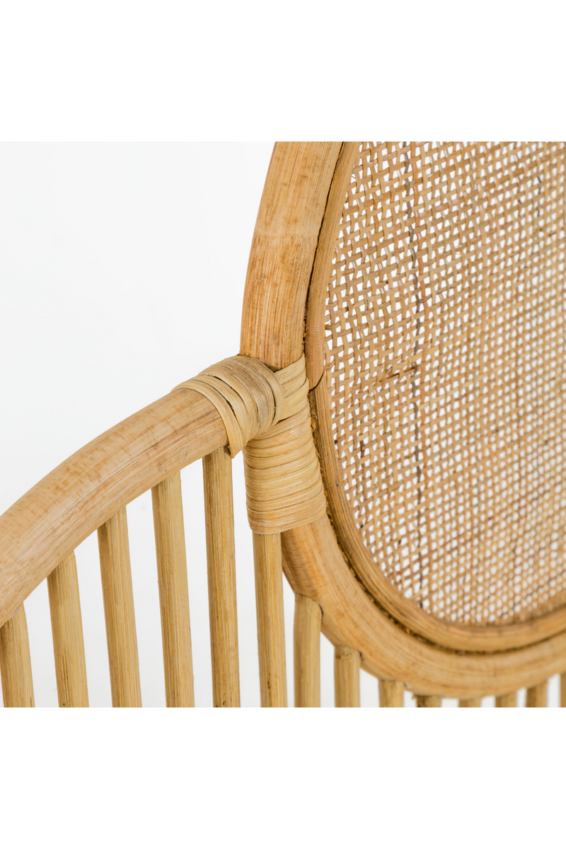 Natural Weaved Rattan Queen Headboard 67" | La Forma | Wood Furniture
