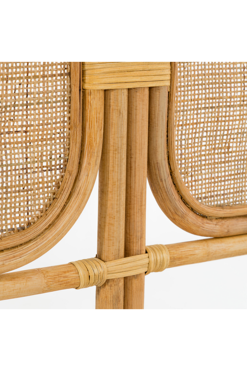 Rattan 3-Panel Queen Headboard 67"  | La  Forma | Wood Furniture