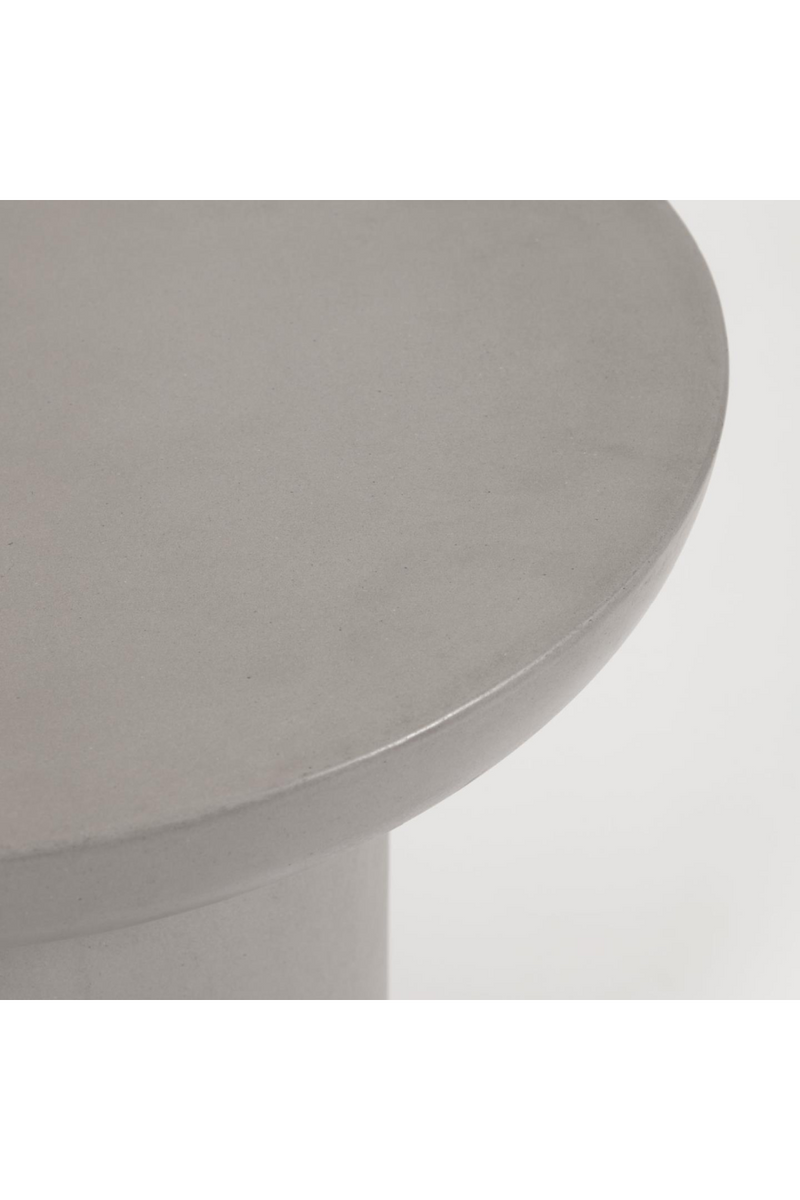 Round Concrete Outdoor Side Table | La Forma Taimi | Woodfurniture.com