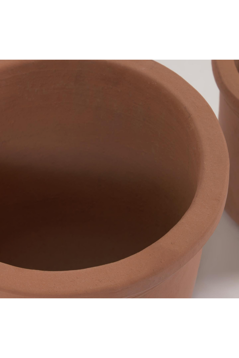 Terracotta Outdoor Plant Pot Set (2) | La Forma Tarcila | Woodfurniture.com