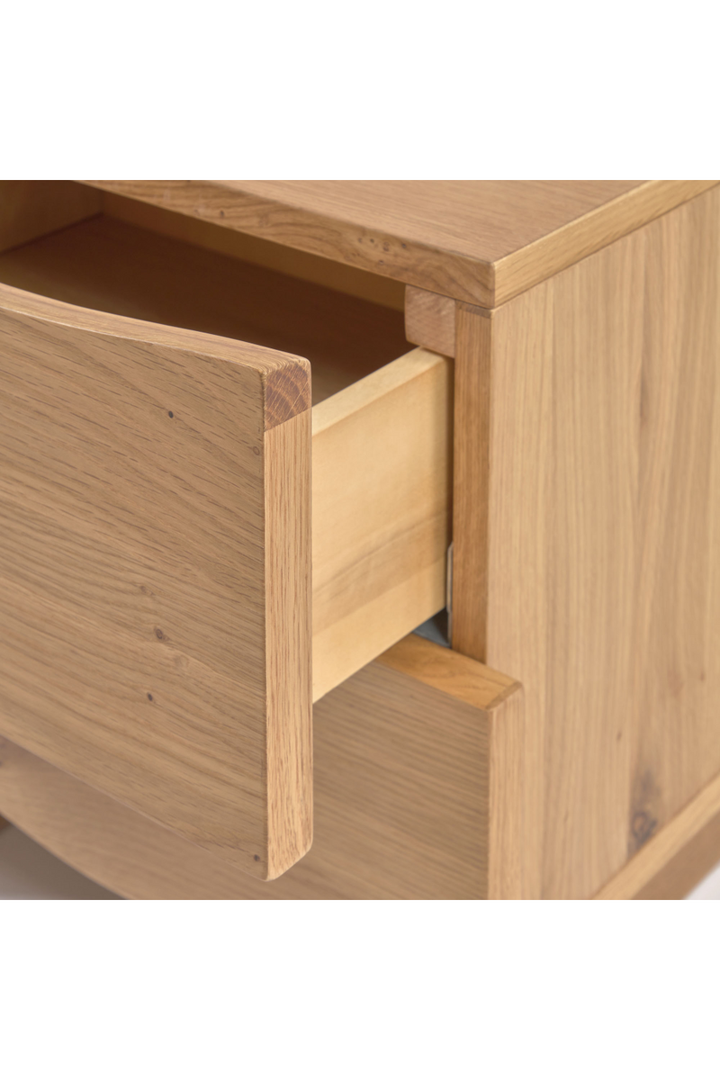 Natural Oak Bedside Table | La Forma Rasha | Woodfurniture.com