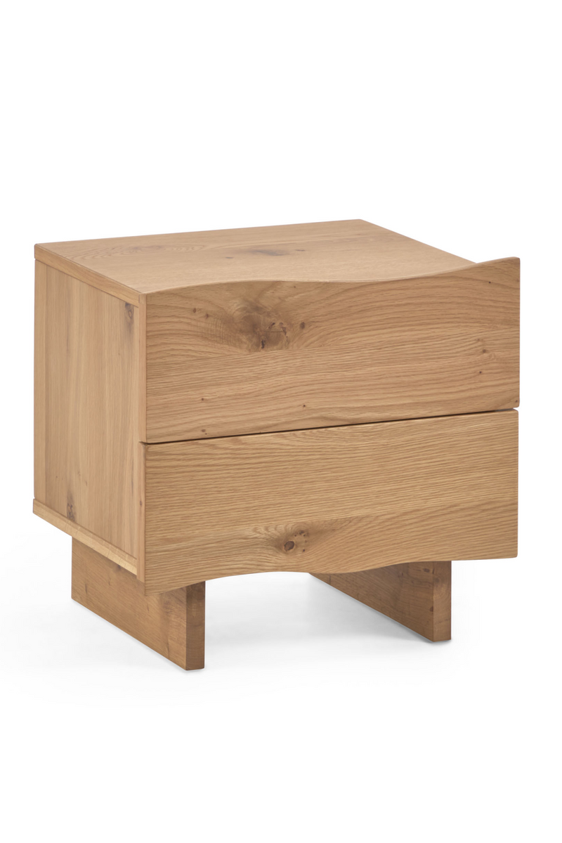 Natural Oak Bedside Table | La Forma Rasha | Woodfurniture.com