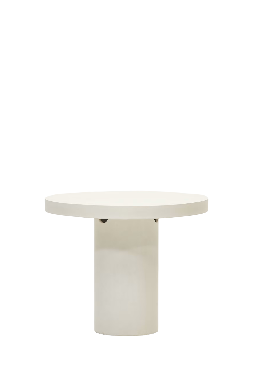 White Cement Round Table | La Forma Aiguablava | Woodfurniture.com