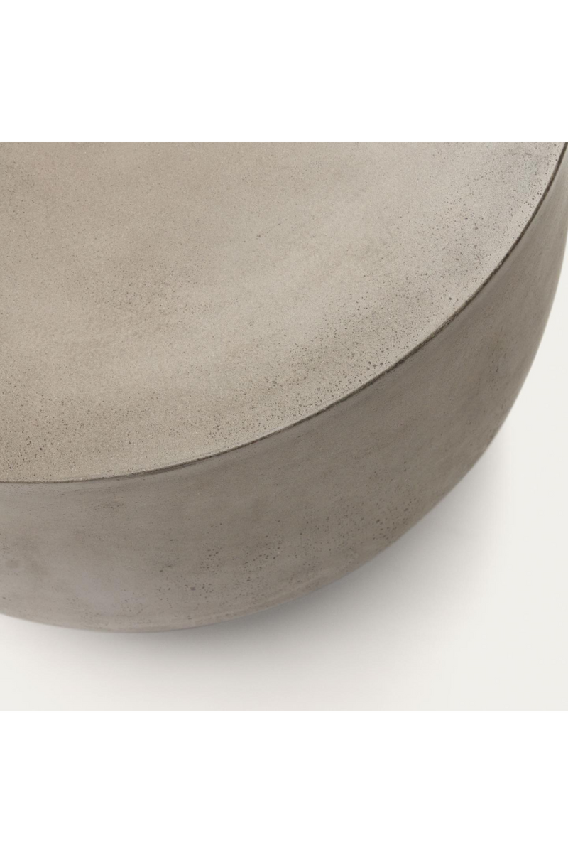Round Cement Outdoor Coffee Table | La Forma Garbet | Woodfurniture.com