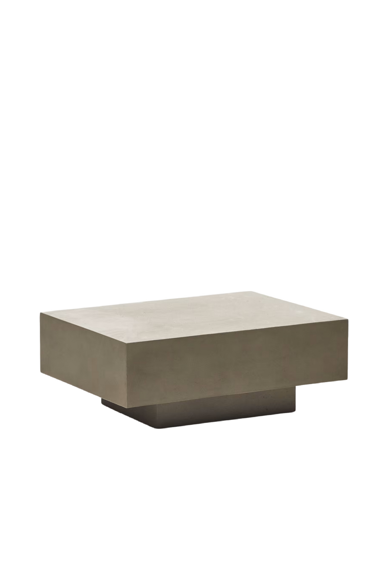 Cement Outdoor Coffee Table | La Forma Rustella | Woodfurniture.com