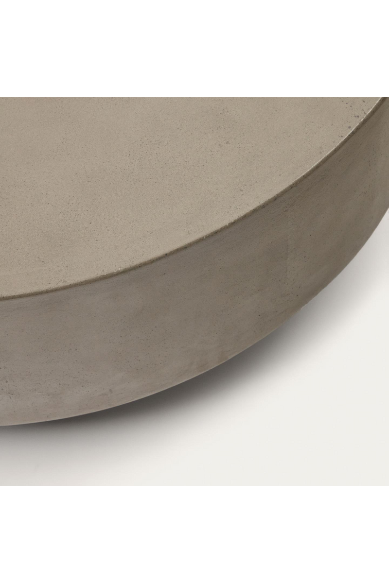 Round Cement Outdoor Coffee Table | La Forma Garbet | Woodfurniture.com