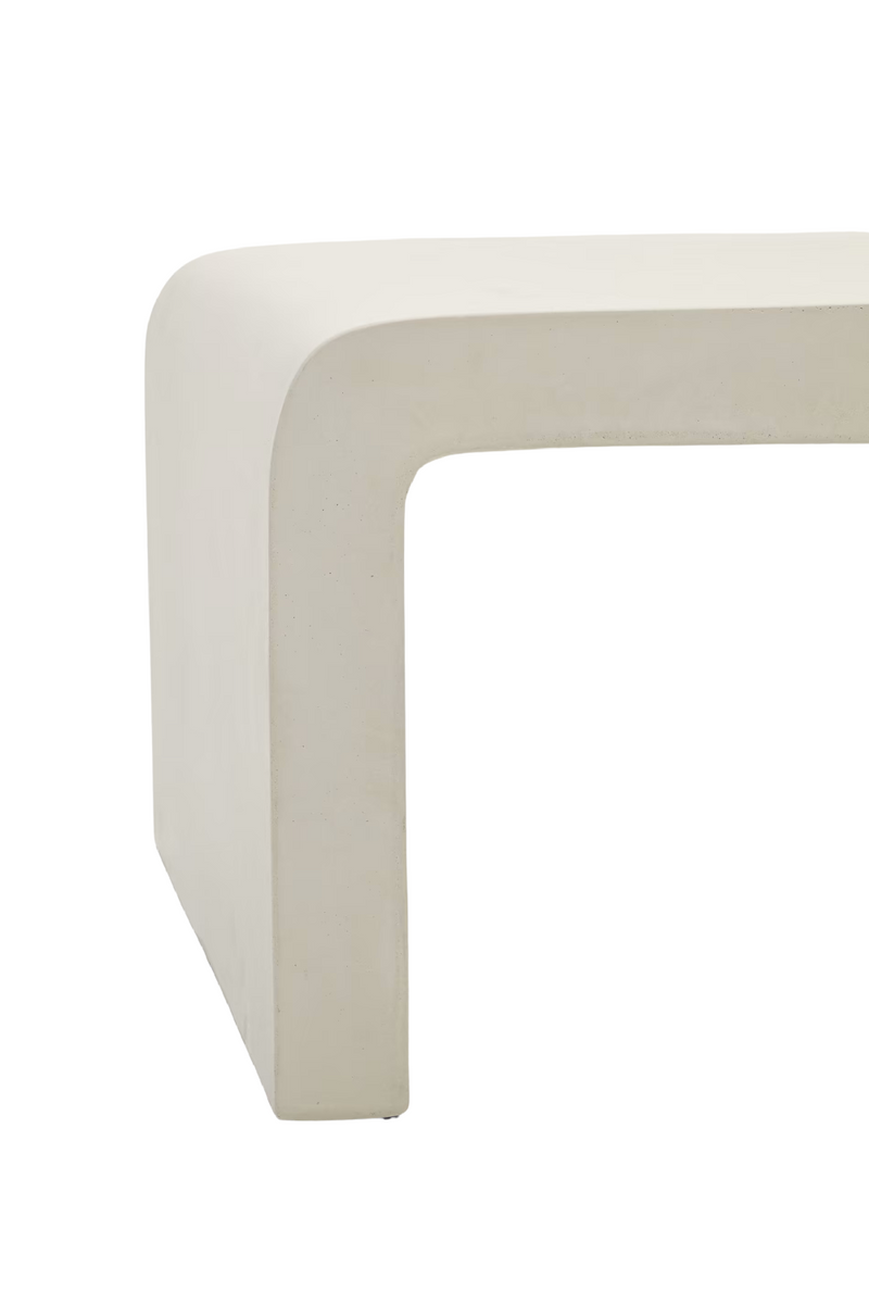 White Cement Console Table | La Forma Aiguablava | Woodfurniture.com