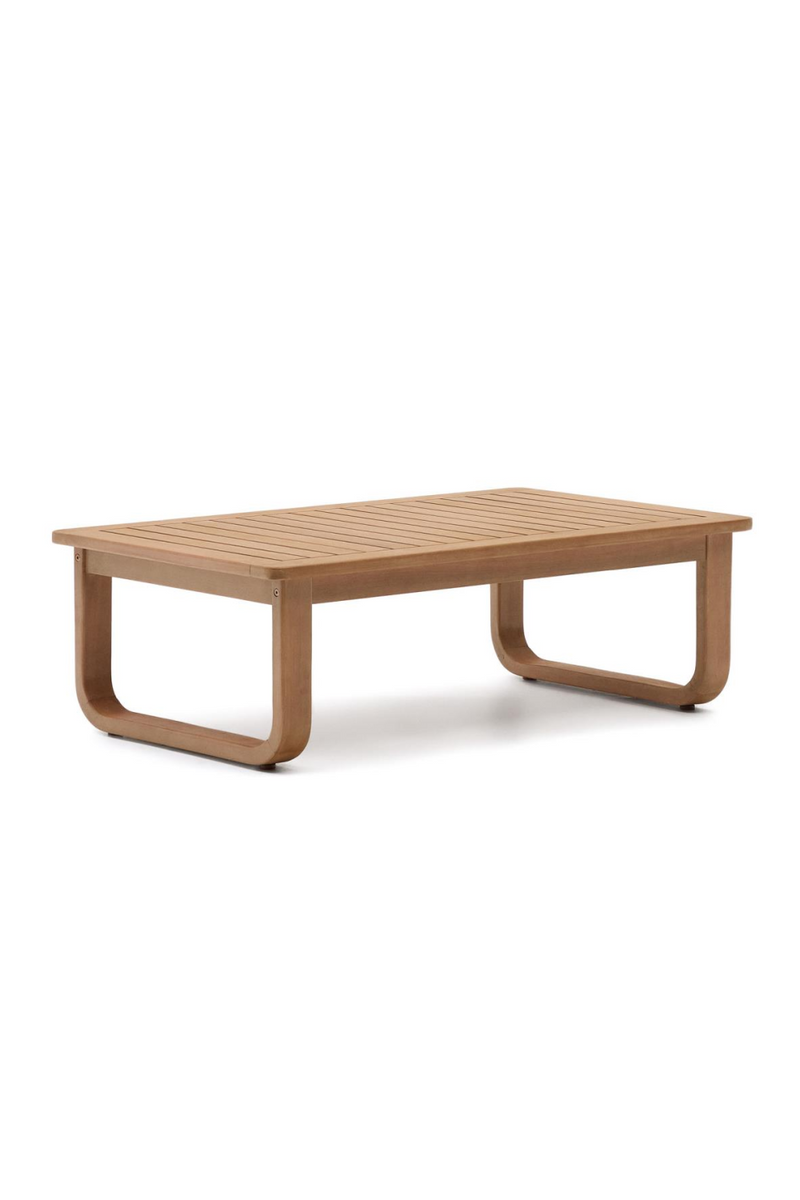 Eucalyptus Modern Outdoor Coffee Table | La Forma Sacaleta | Woodfurniture.com
