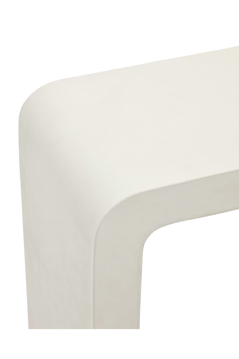 White Cement Console Table | La Forma Aiguablava | Woodfurniture.com