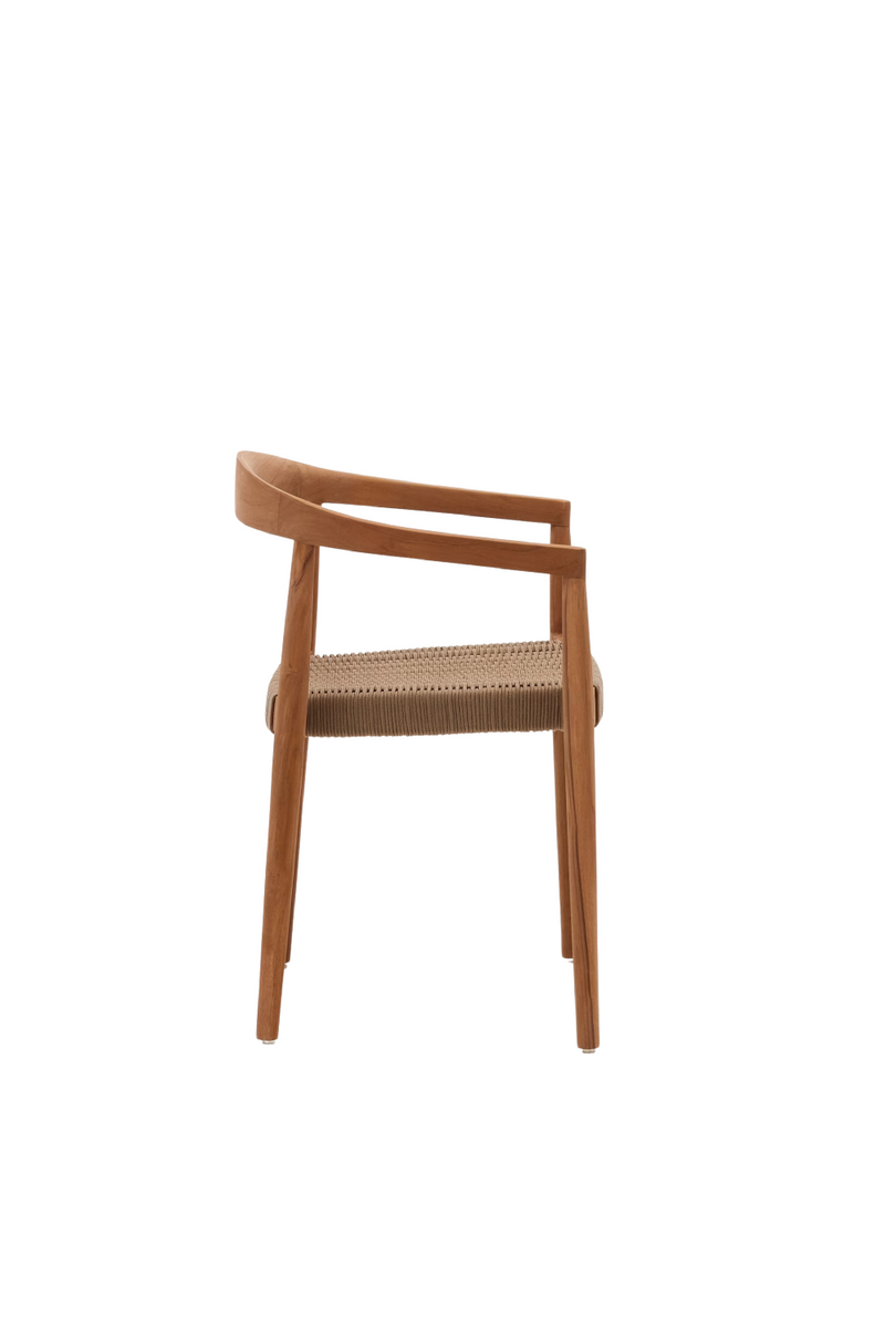 Solid Teak Stackable Outdoor Chairs (4) | La Forma Ydalia | Woodfurniture.com