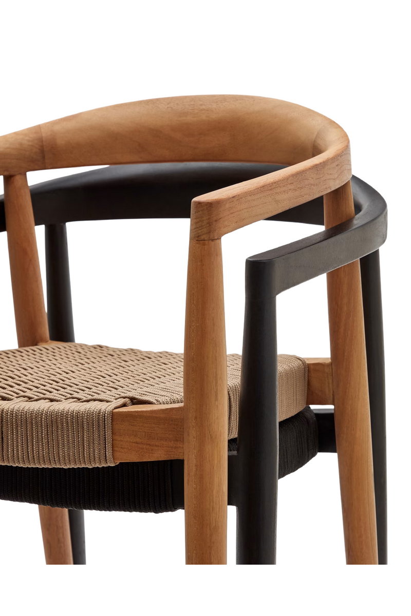Solid Teak Stackable Outdoor Chairs (4) | La Forma Ydalia | Woodfurniture.com