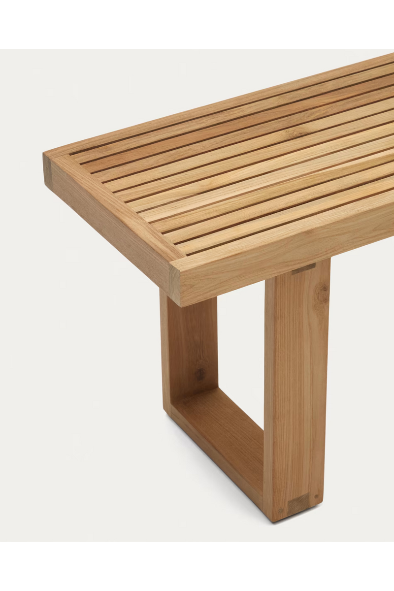 Solid Teak Outdoor Bench | La Forma Canadell | Woodfurniture.com