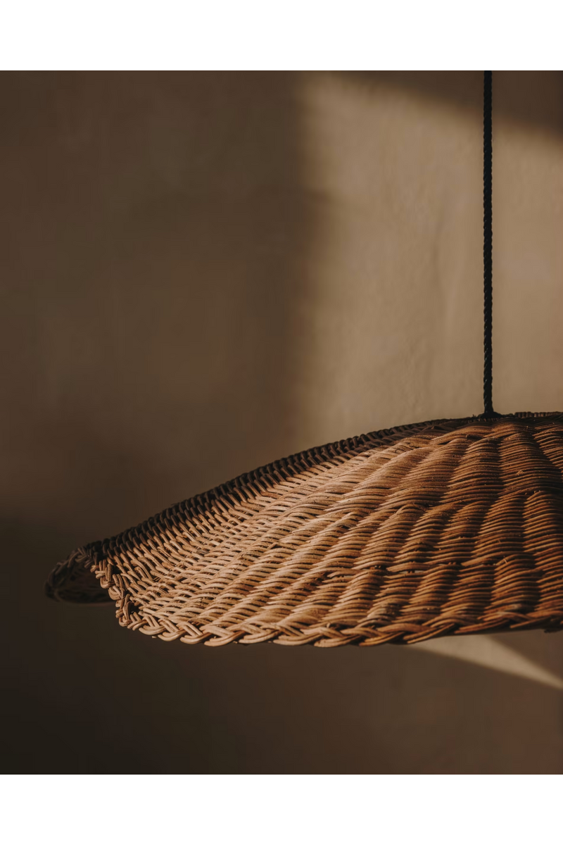Natural Rattan Ceiling Lamp | La Forma Bisbal | Woodfurniture.com