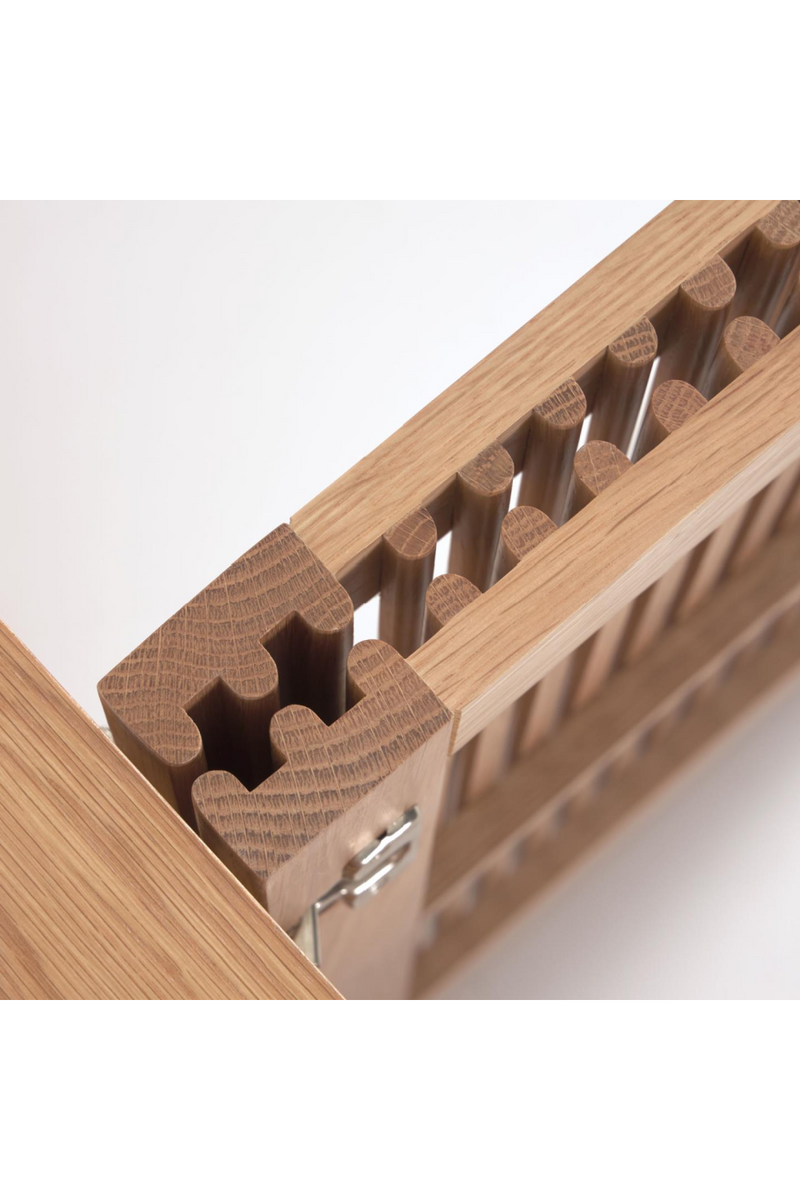 Solid Oak Batten Cabinet | La Forma Beyla | Woodfurniture.com