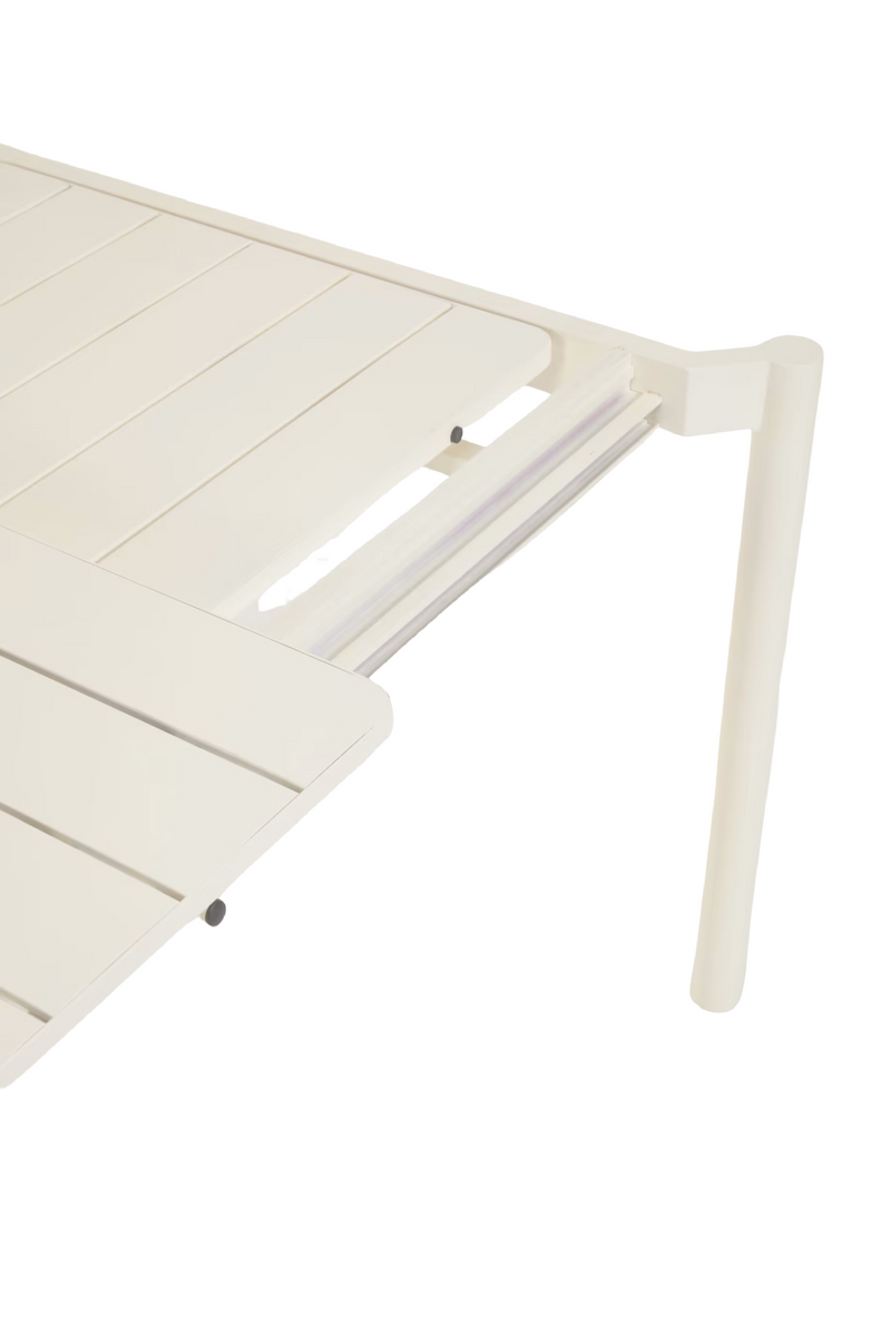 White Extendable Outdoor Table | La Forma Zaltana | Woodfurniture.com