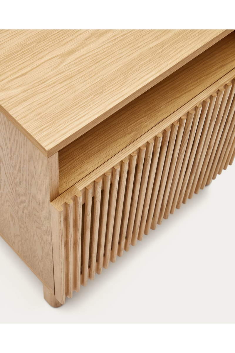 Solid Ash Wood Bedside Table | La Forma Beyla | Woodfurniture.com