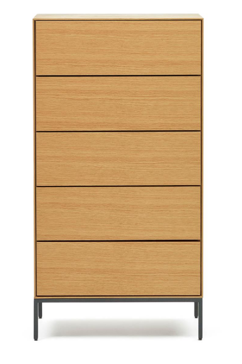 Japandi Style Chest of 5 Drawers | La Forma Vedrana | Woodfurniture.com