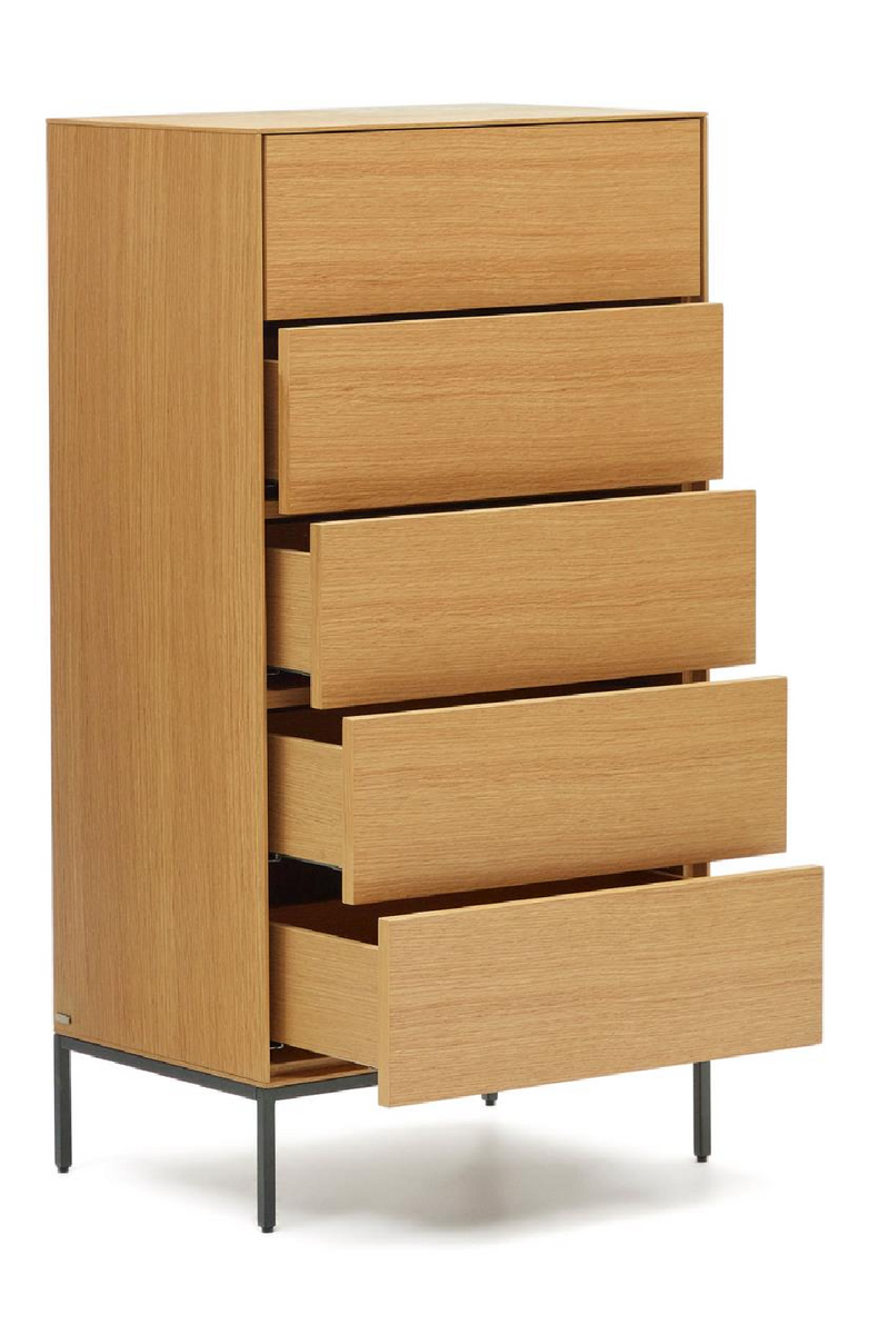 Japandi Style Chest of 5 Drawers | La Forma Vedrana | Woodfurniture.com