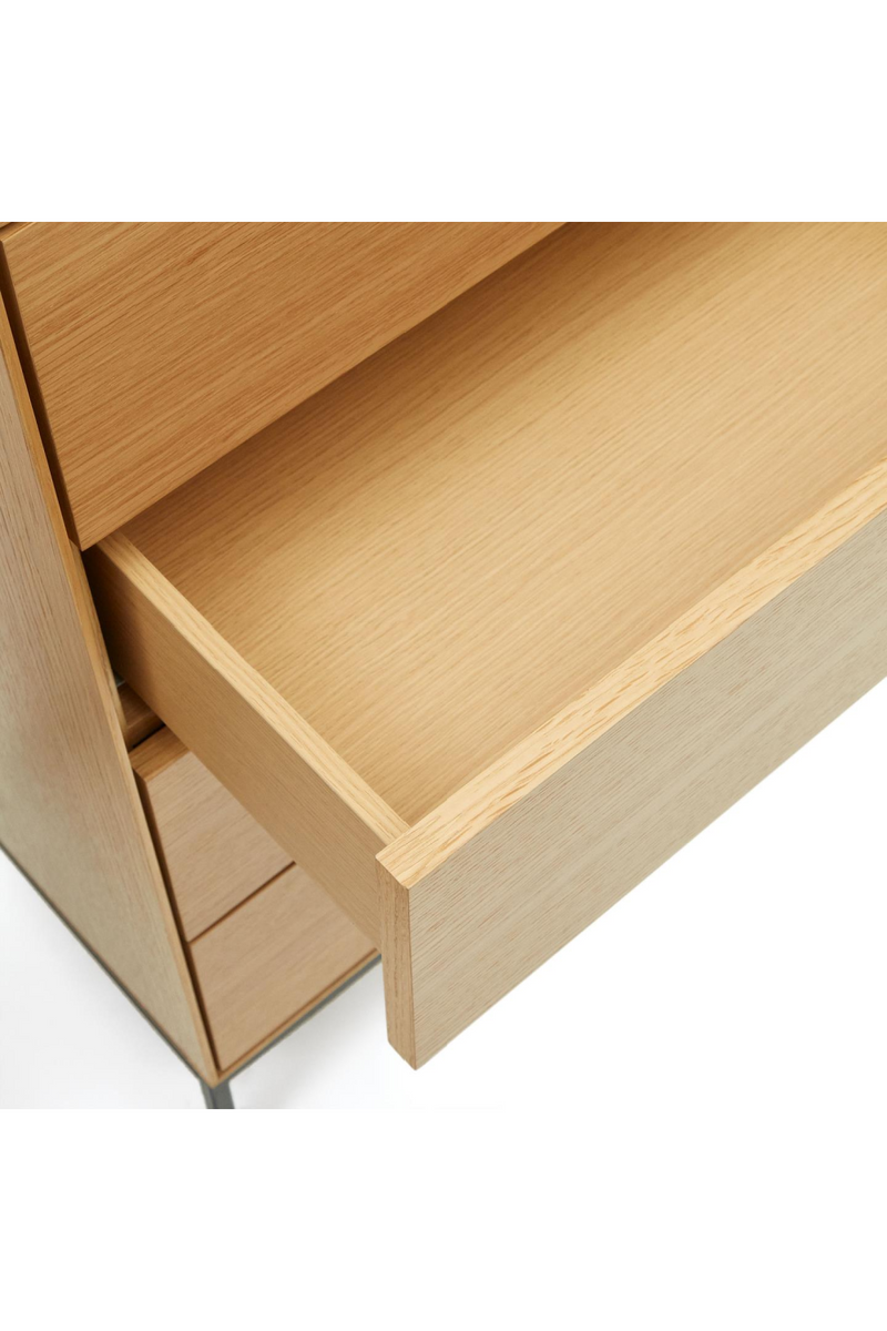 Japandi Style Chest of 5 Drawers | La Forma Vedrana | Woodfurniture.com