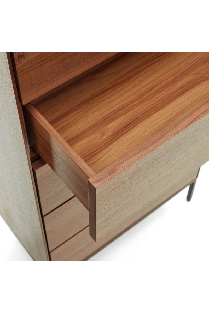 Japandi Style Chest of 5 Drawers | La Forma Vedrana | Woodfurniture.com