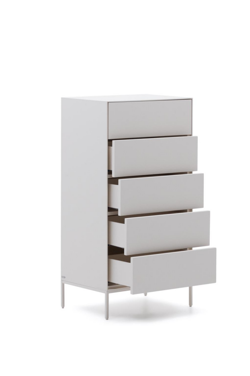 Japandi Style Chest of 5 Drawers | La Forma Vedrana | Woodfurniture.com