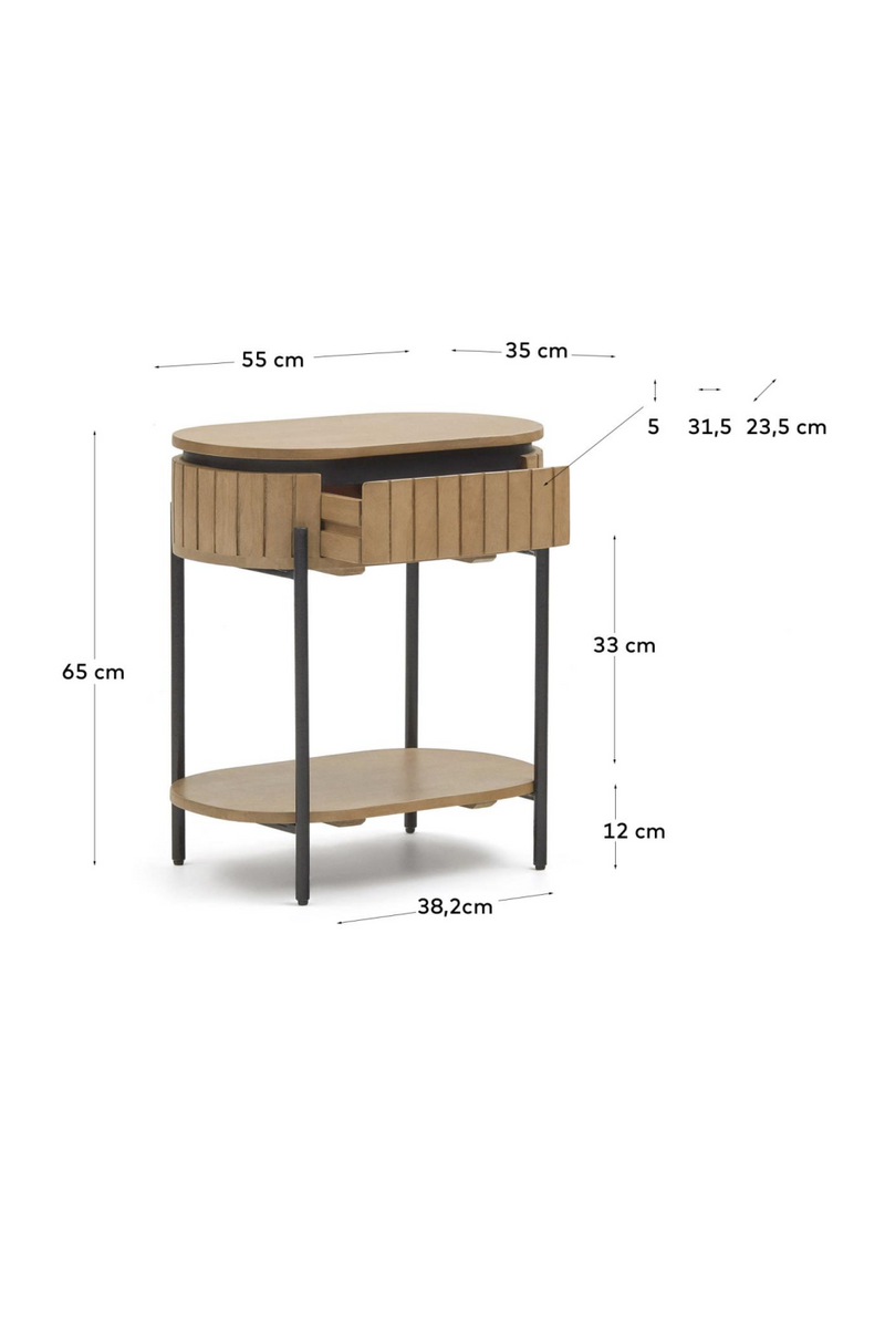 Mango Wood Bedside Table | La Forma Licia | Woodfurniture.com