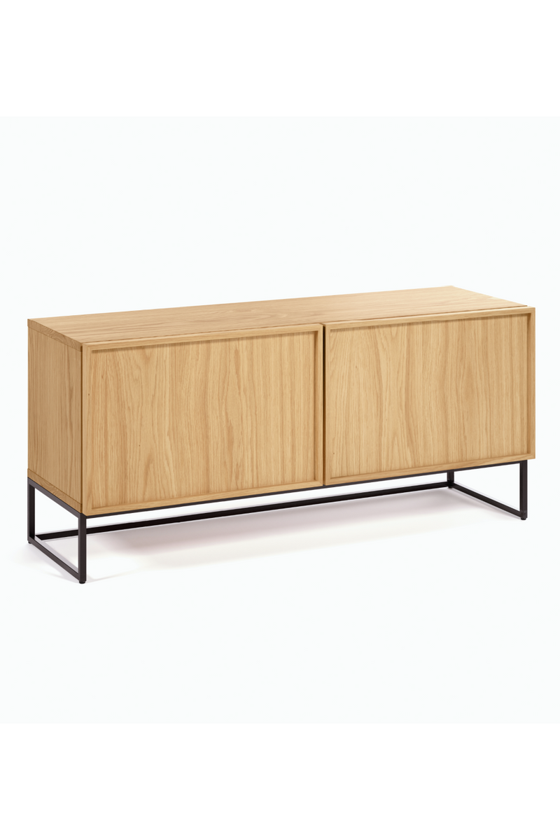 Industrial Oak TV-Stand with Cabinet | La Forma Taiana | Woodfurniture.com
