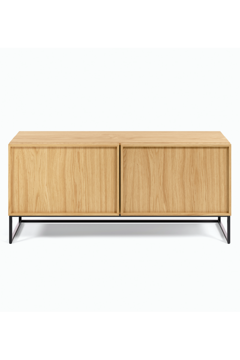 Industrial Oak TV-Stand with Cabinet | La Forma Taiana | Woodfurniture.com