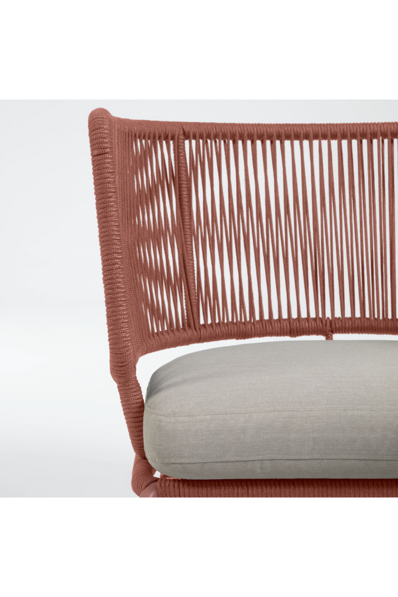 Handwoven Terracotta Rope Outdoor Armchairs (2) | La Forma Nadin | Woodfurniture.com