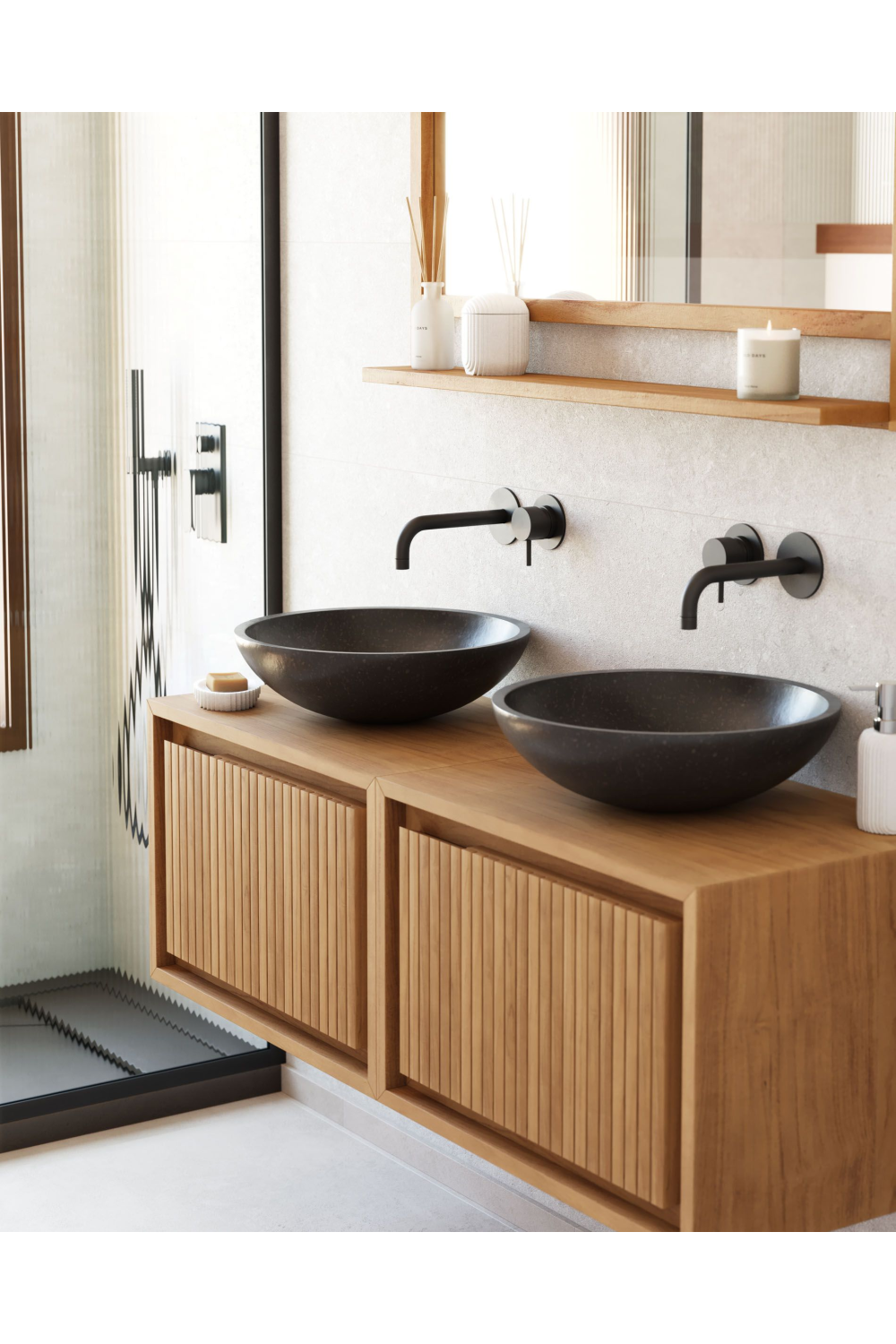 Terrazzo Bathroom Sink | La Forma Delina | Woodfurniture.com