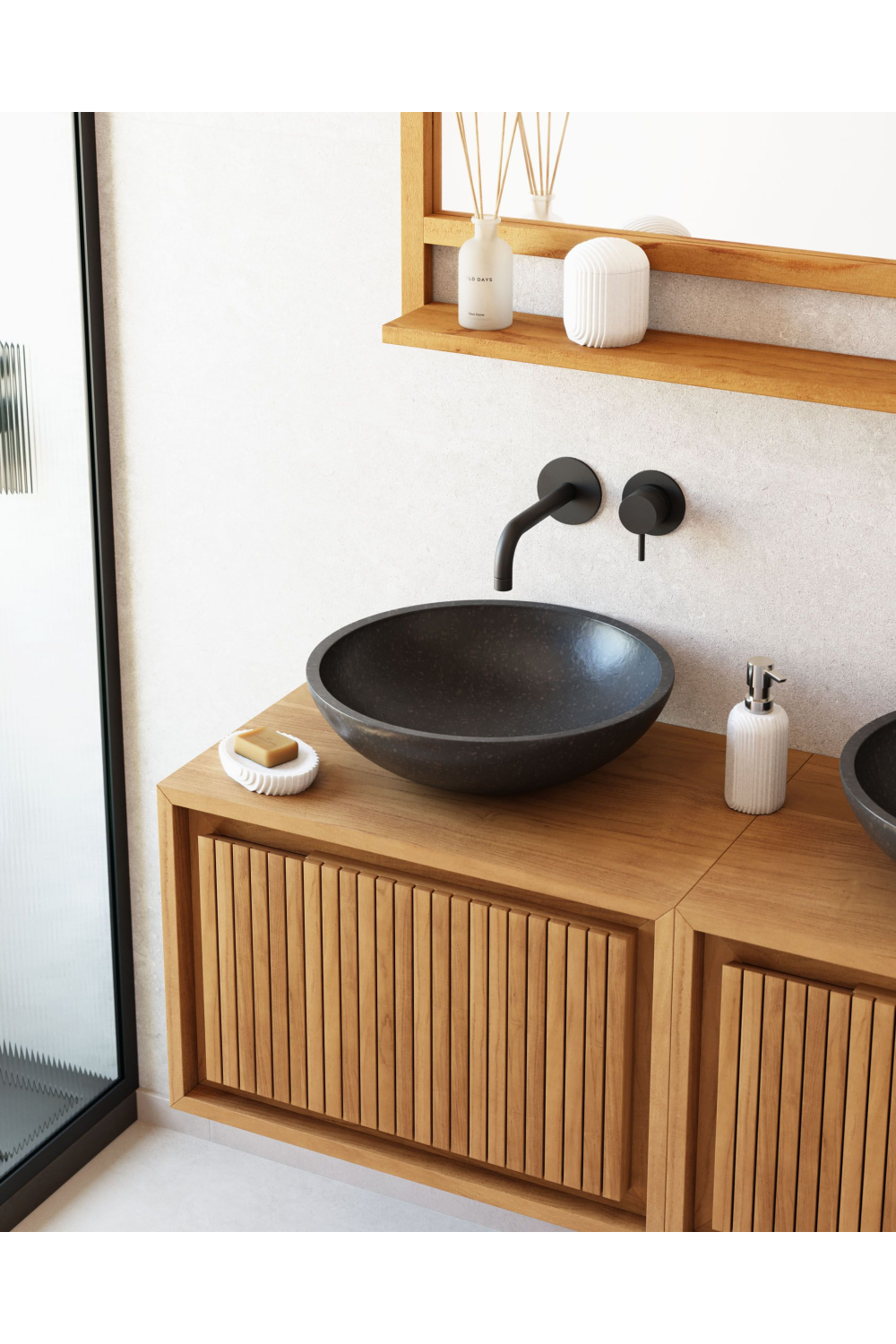 Terrazzo Bathroom Sink | La Forma Delina | Woodfurniture.com