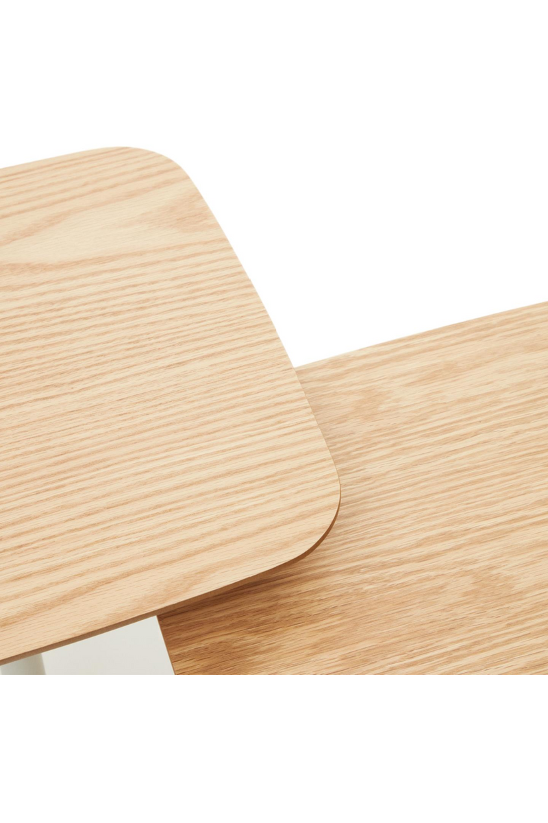 Natural Oak Side Table Set (2) | La Forma Watse | Woodfurniture.com