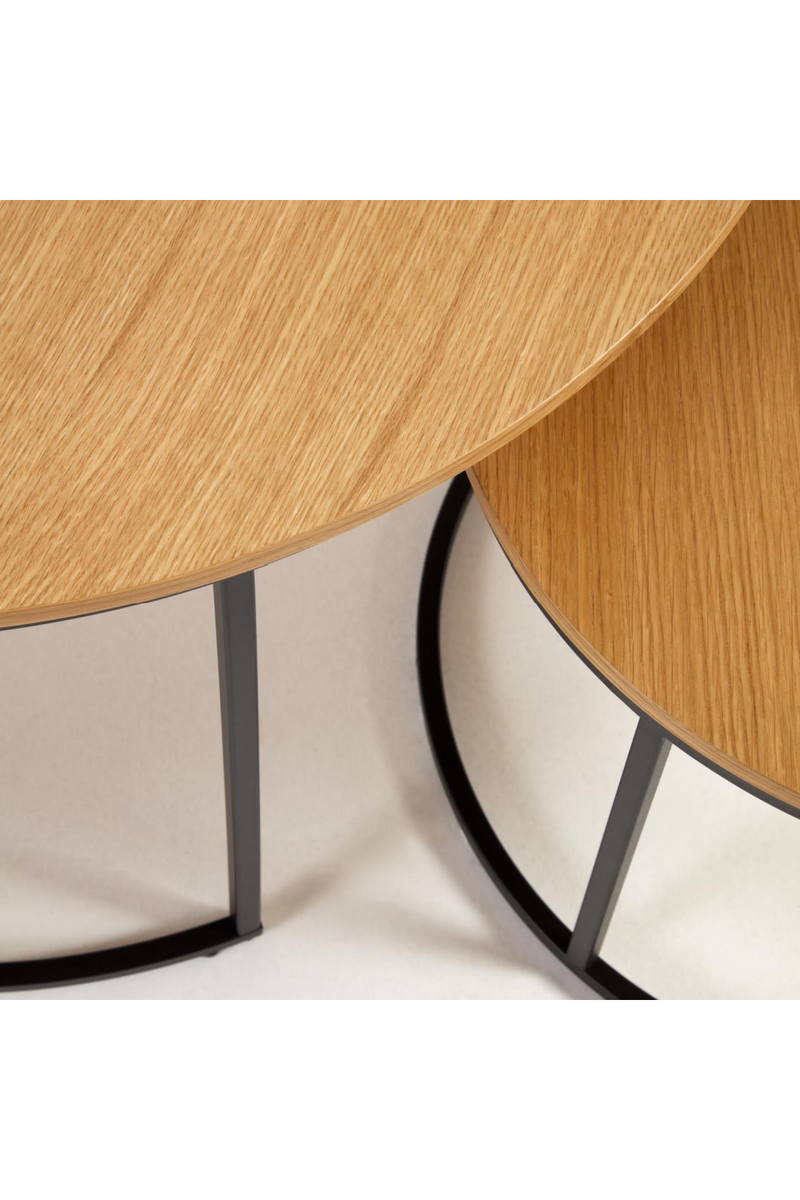 Oak Nesting Side Tables (2) | La Forma Yoana | Woodfurniture.com
