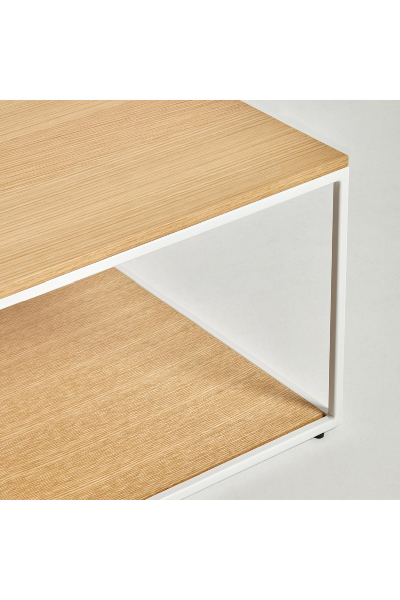 White Metal Frame Coffee Table | La Forma Yoana | Woodfurniture.com
